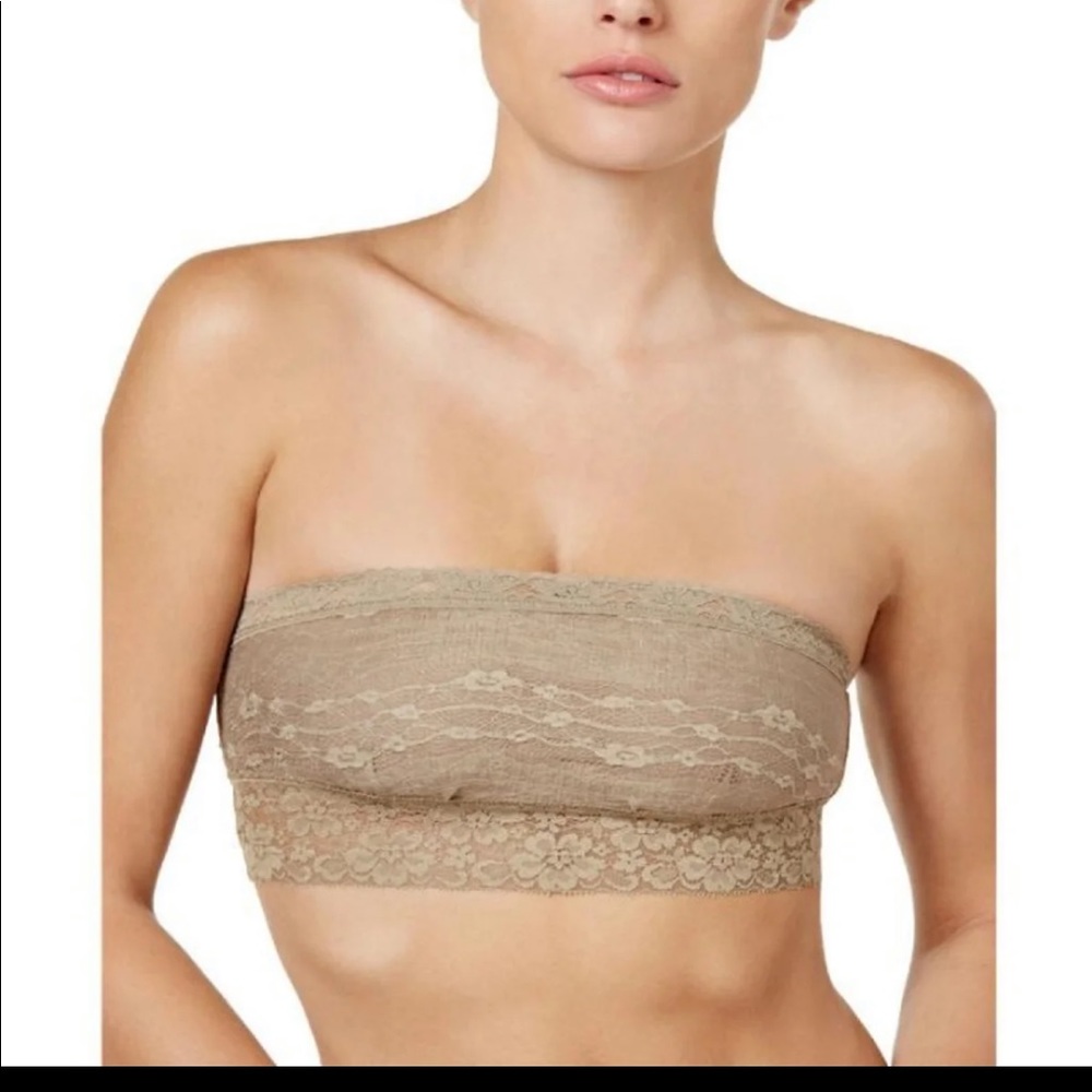 Free people taupe lace bandeau